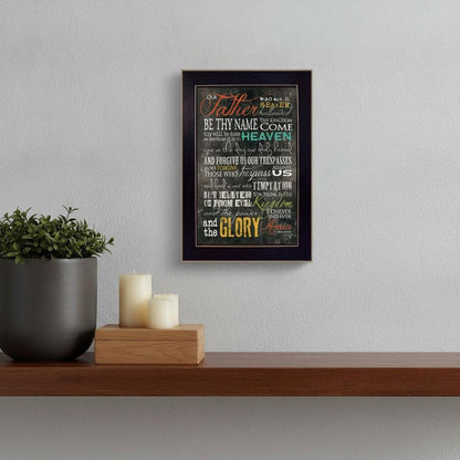 The Lords Prayer 1 Black Framed Print Wall Art HomeRoots
