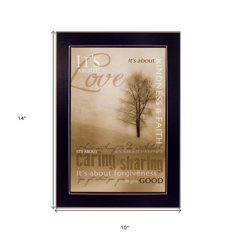 Its About Love 1 Black Framed Print Wall Art HomeRoots