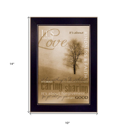 Its About Love 1 Black Framed Print Wall Art HomeRoots