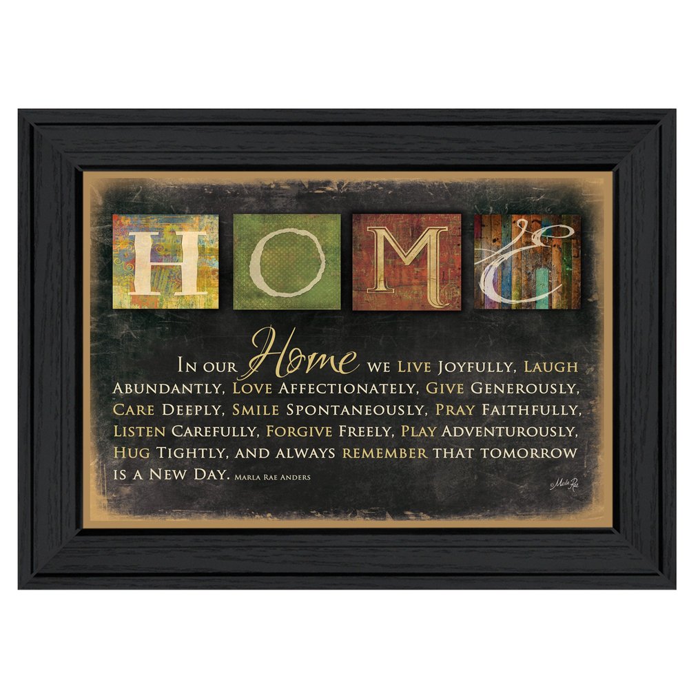 In Our Home 1 Black Framed Print Wall Art HomeRoots