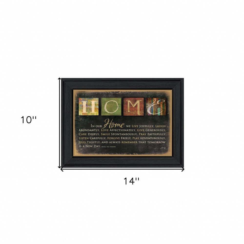 In Our Home 1 Black Framed Print Wall Art HomeRoots