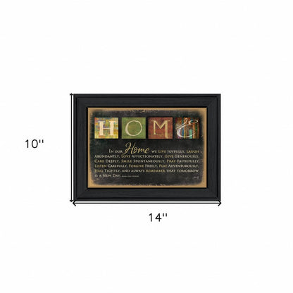 In Our Home 1 Black Framed Print Wall Art HomeRoots