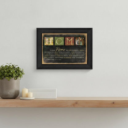 In Our Home 1 Black Framed Print Wall Art HomeRoots