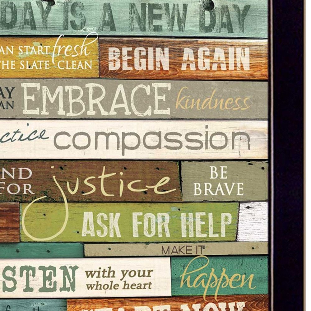 Today is a New Day 1 Black Framed Print Wall Art HomeRoots