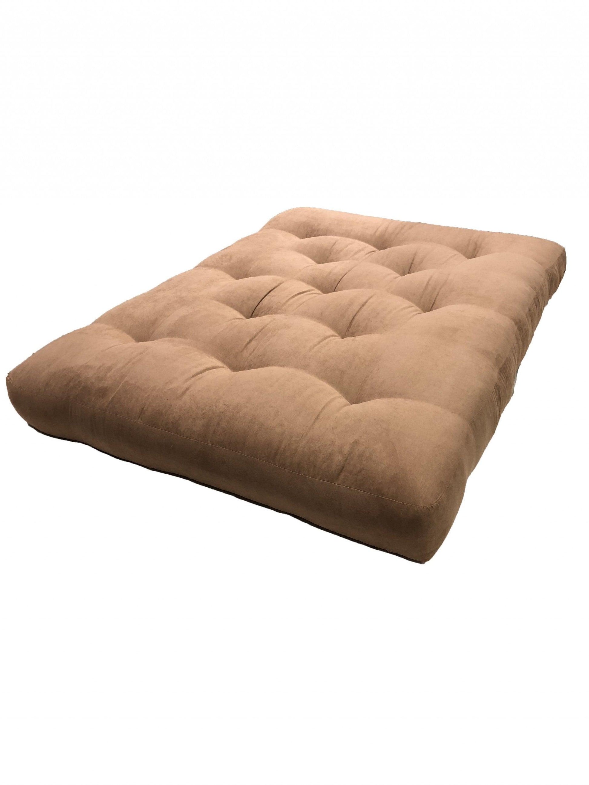 8" Khaki Double Poly Full Futon Mattress - FurniFindUSA