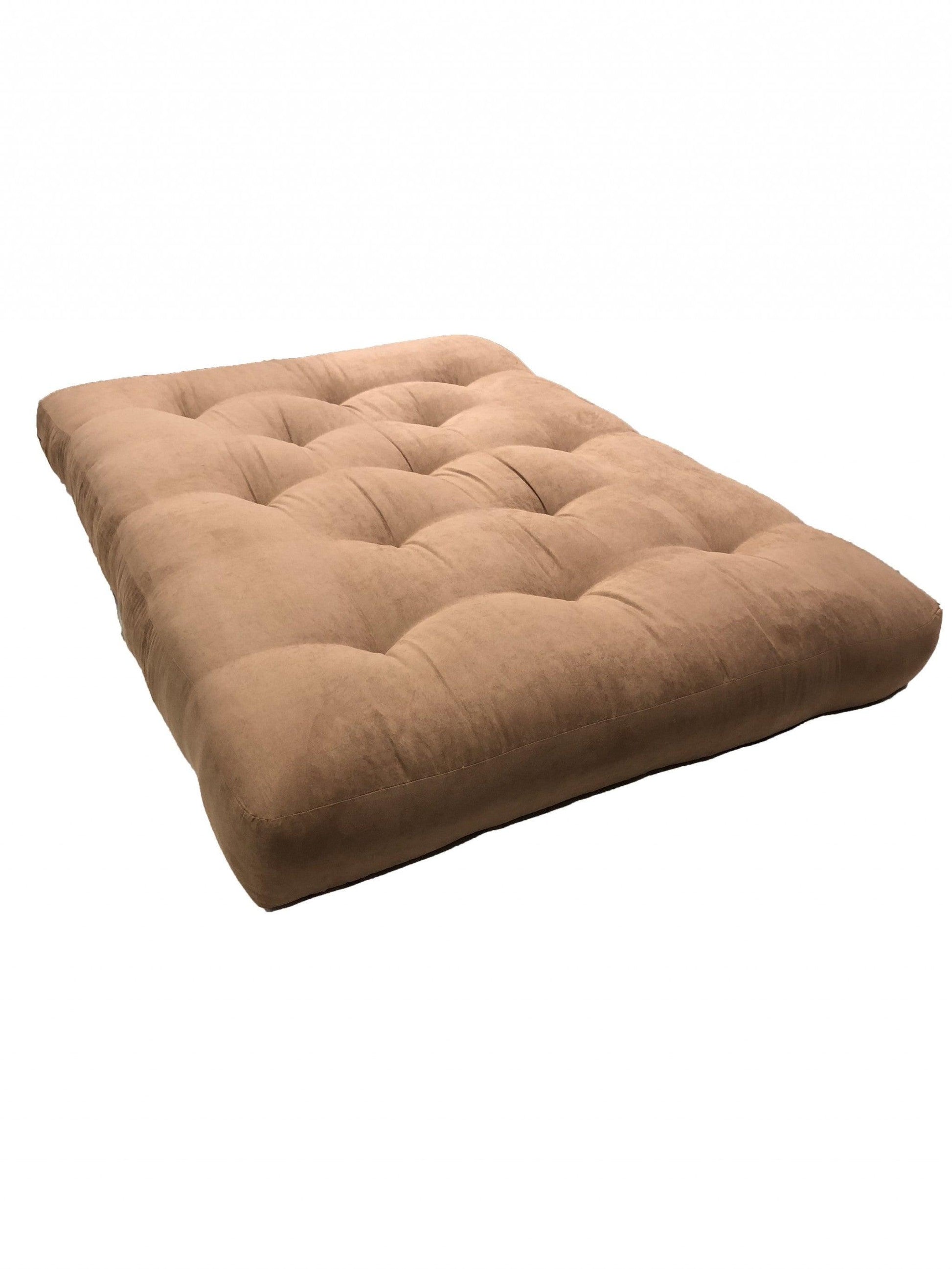 8" Khaki Double Poly Full Futon Mattress - FurniFindUSA