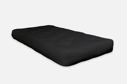 8" Black Double Poly Full Futon Mattress - FurniFindUSA