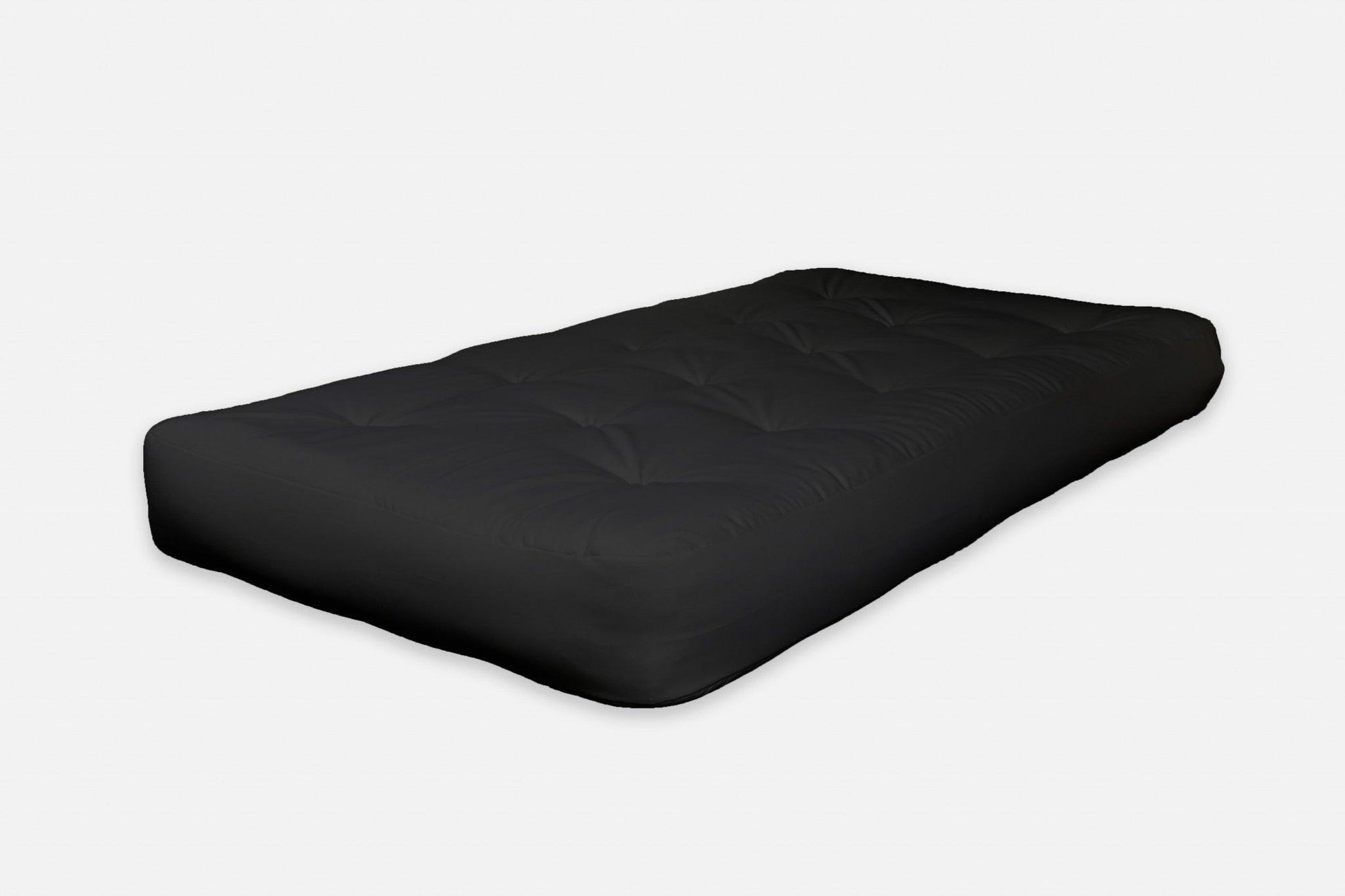 8" Black Double Poly Full Futon Mattress - FurniFindUSA