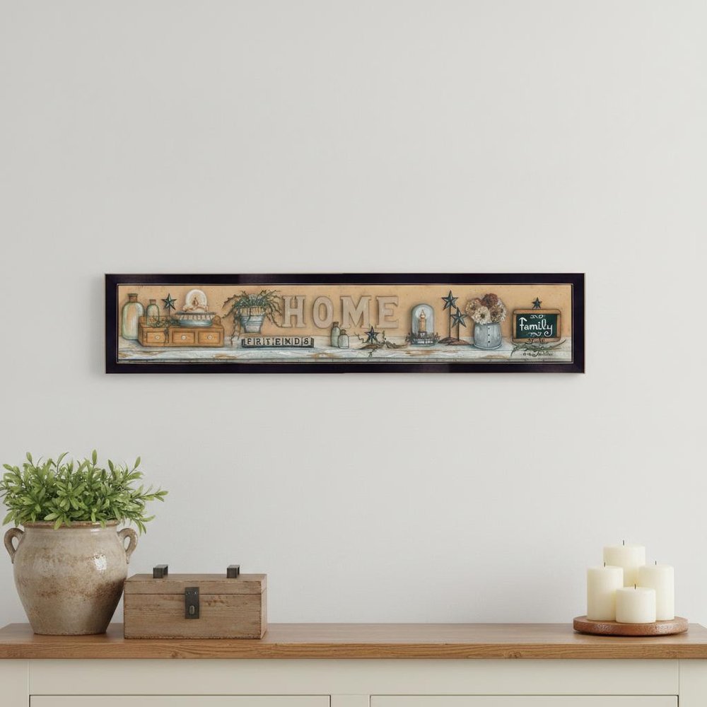 Where Family and Friends Gather Black Framed Print Wall Art — view 4