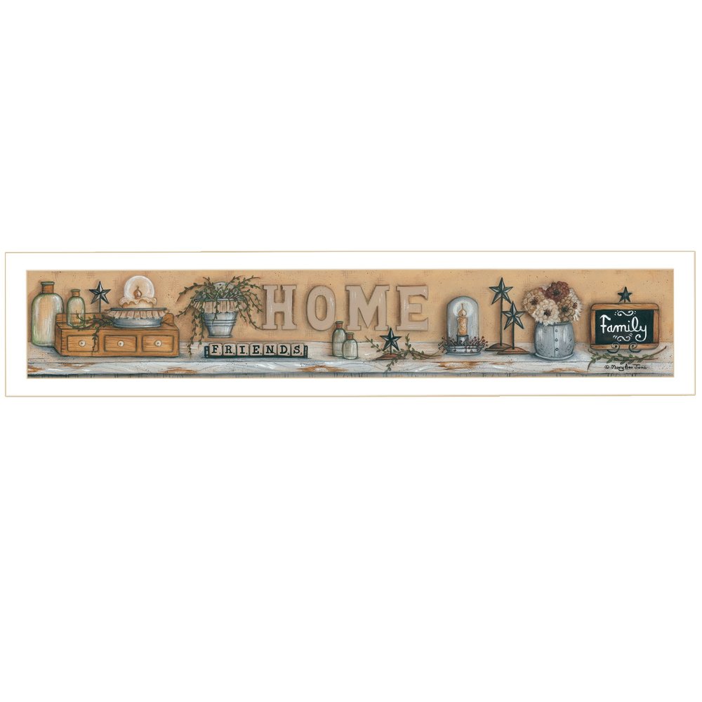 Where Family and Friends Gather White Framed Print Wall Art HomeRoots