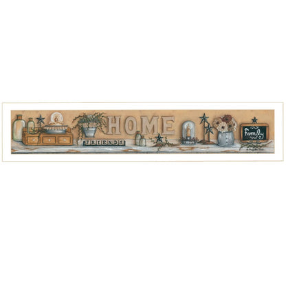 Where Family and Friends Gather White Framed Print Wall Art HomeRoots