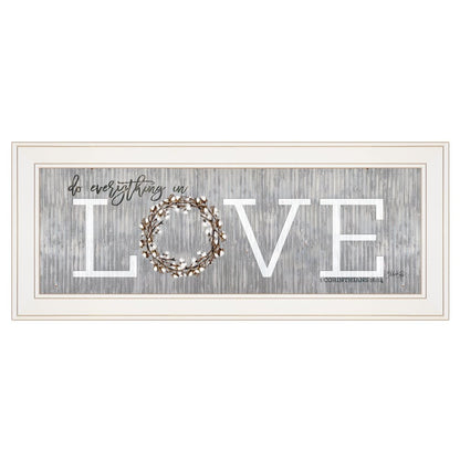 Love Do Everything in Love 2 White Framed Print Wall Art HomeRoots