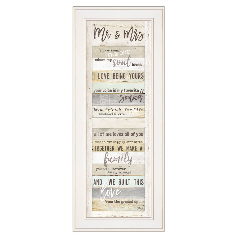 Mr and Mrs 2 White Framed Print Wall Art HomeRoots