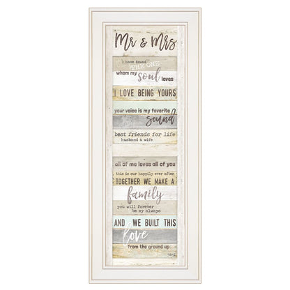 Mr and Mrs 2 White Framed Print Wall Art HomeRoots