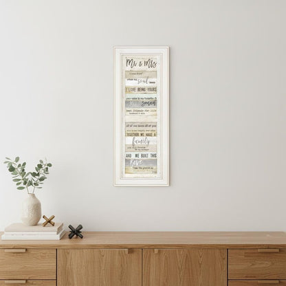 Mr and Mrs 2 White Framed Print Wall Art HomeRoots