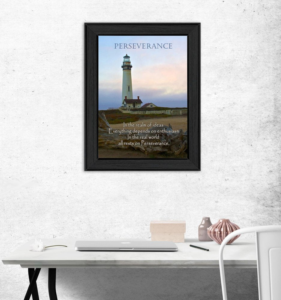 Perseverance 1 Black Framed Print Wall Art — view 2