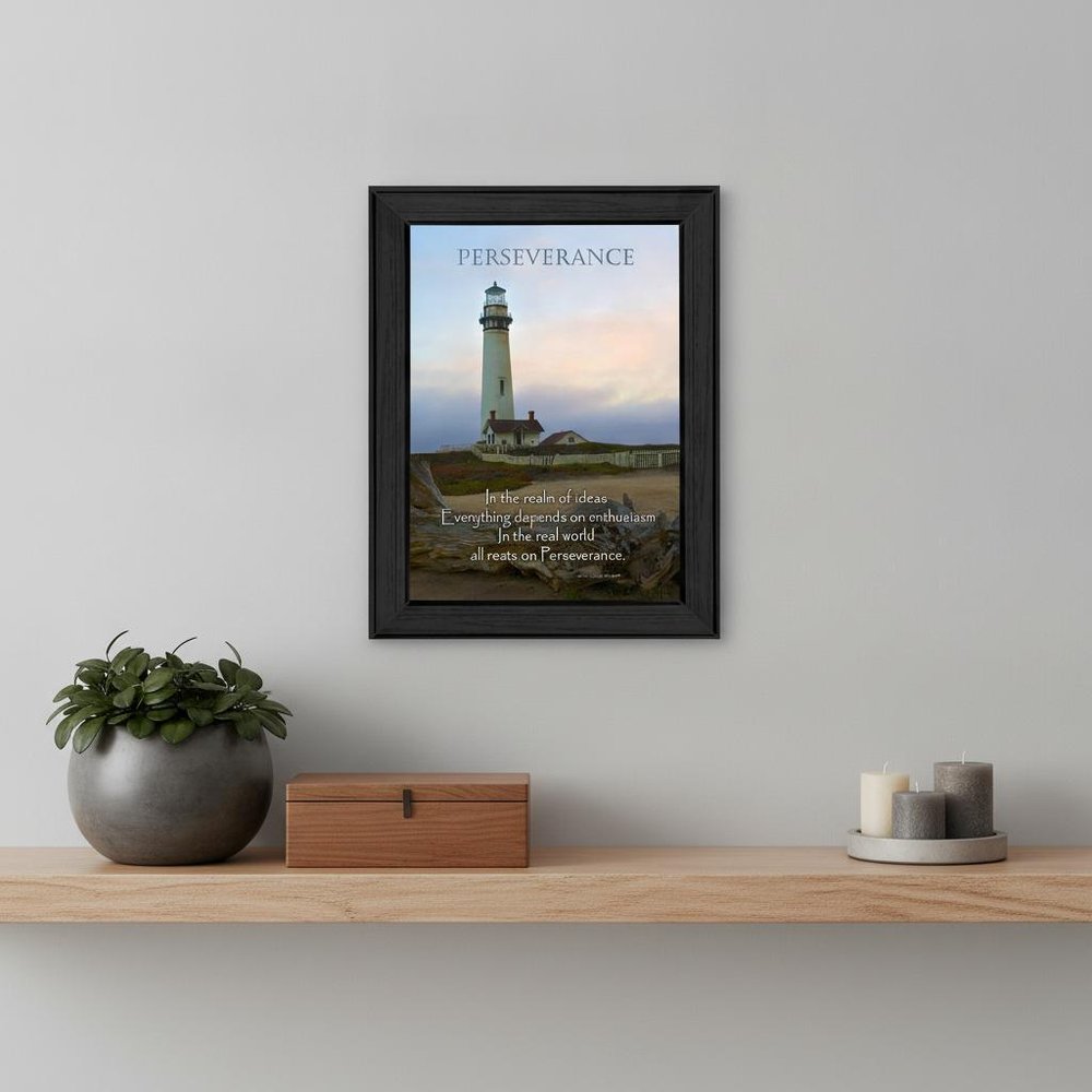 Perseverance 1 Black Framed Print Wall Art — view 5