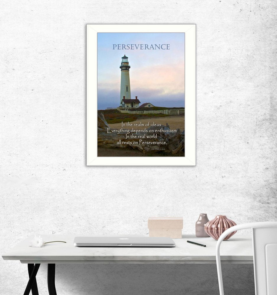Perseverance 2 White Framed Print Wall Art — view 2