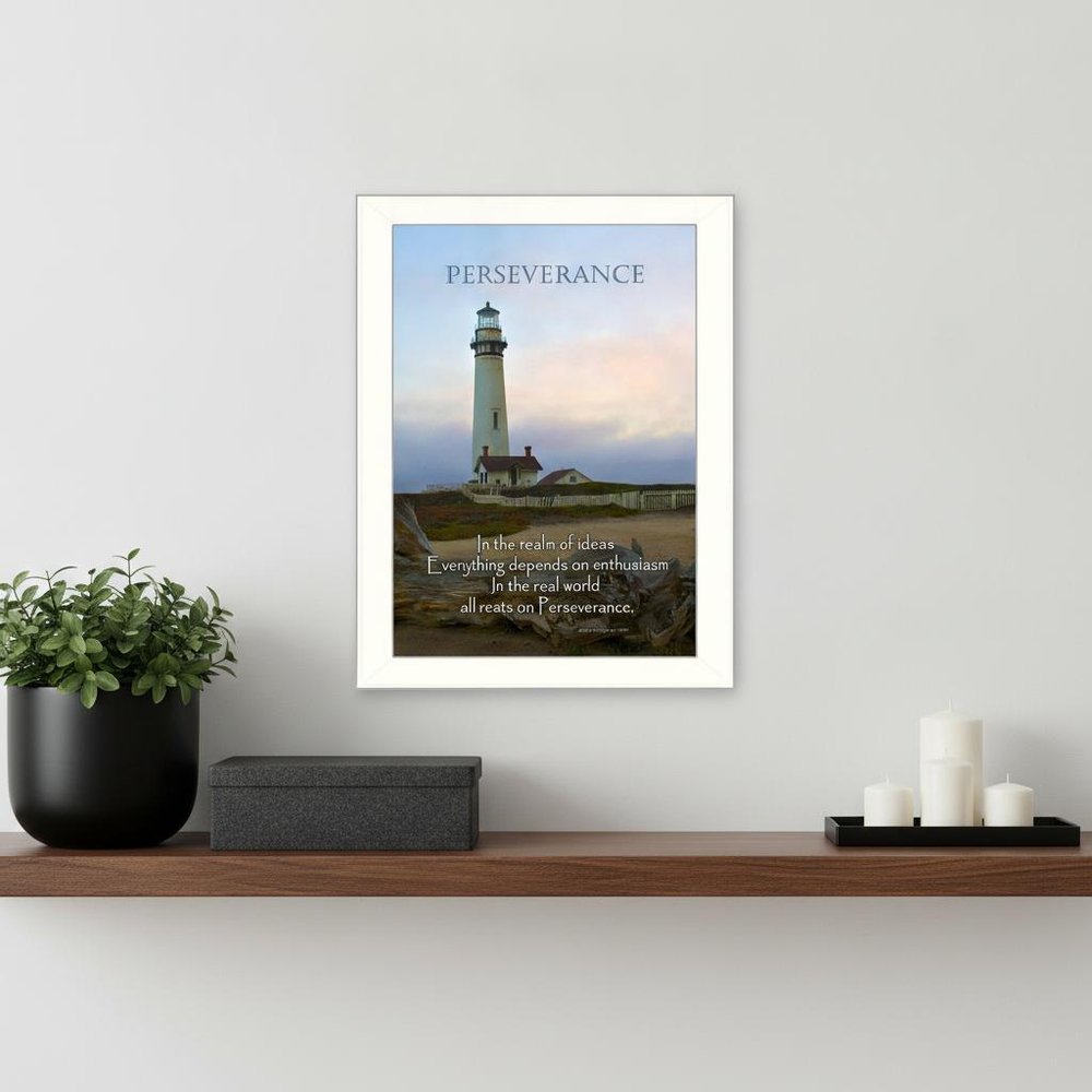 Perseverance 2 White Framed Print Wall Art — view 6