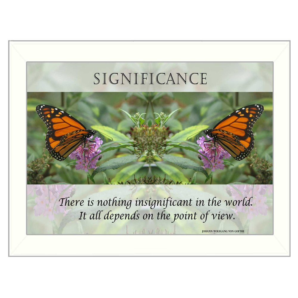 Significance 2 White Framed Print Wall Art — view 1