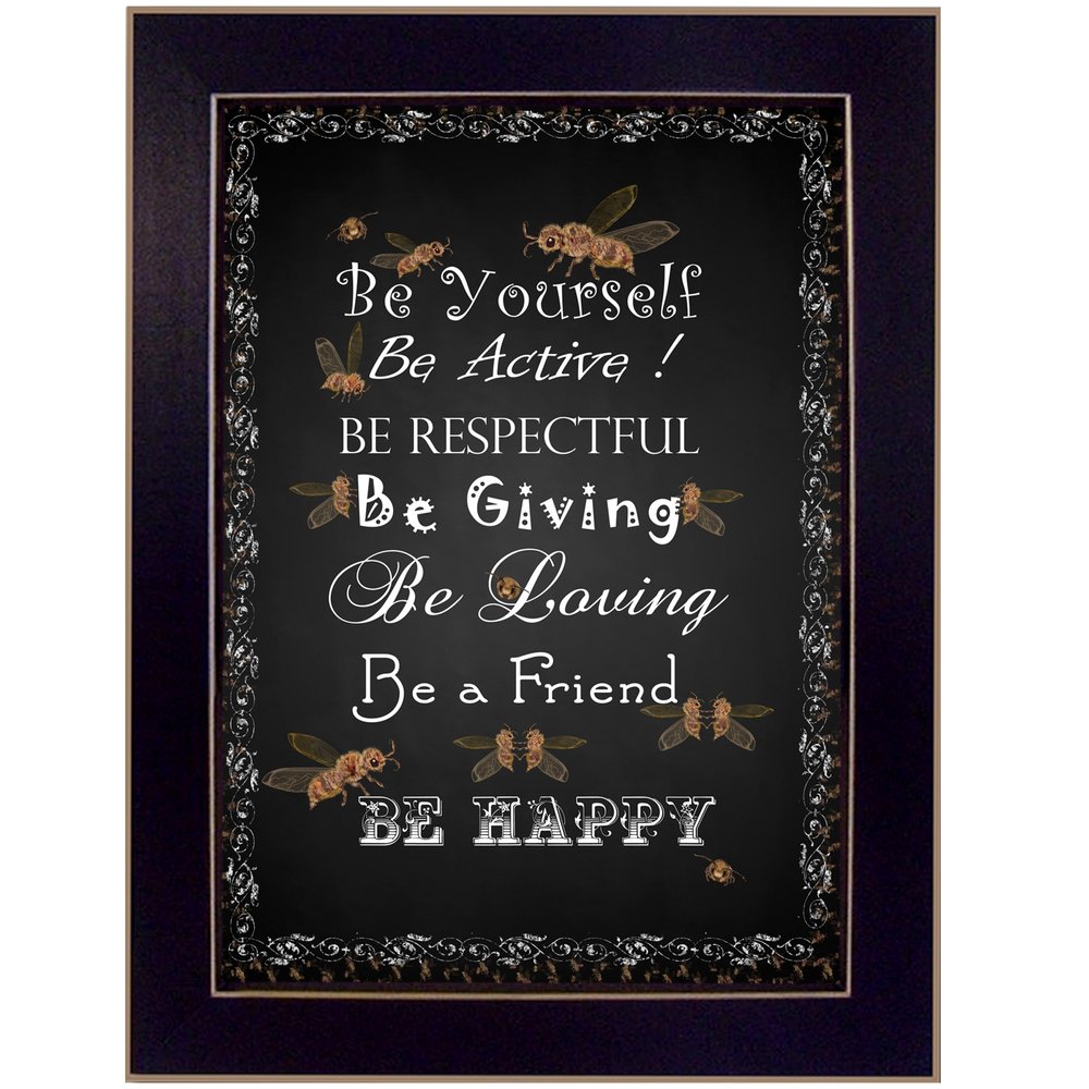 Be Yourself 1 Black Framed Print Wall Art HomeRoots