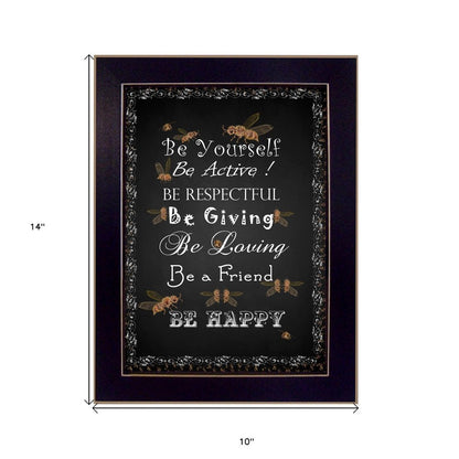 Be Yourself 1 Black Framed Print Wall Art HomeRoots