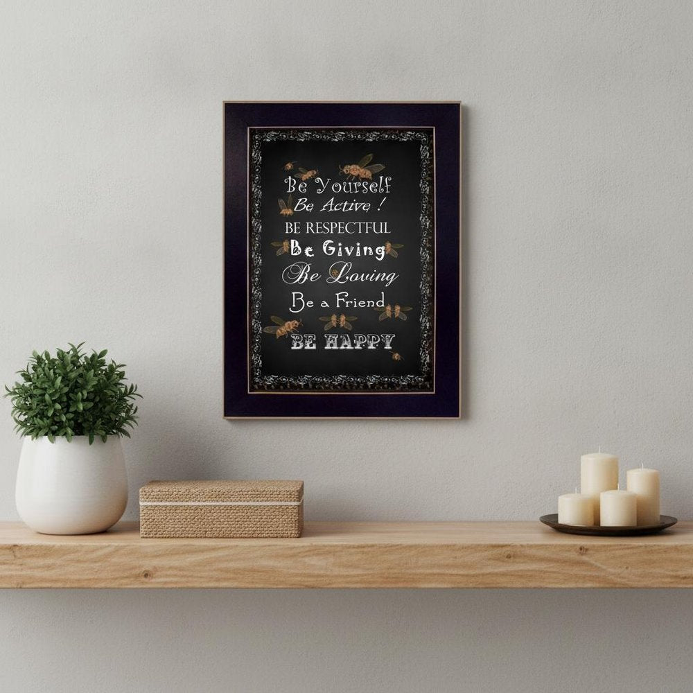 Be Yourself 1 Black Framed Print Wall Art — view 5