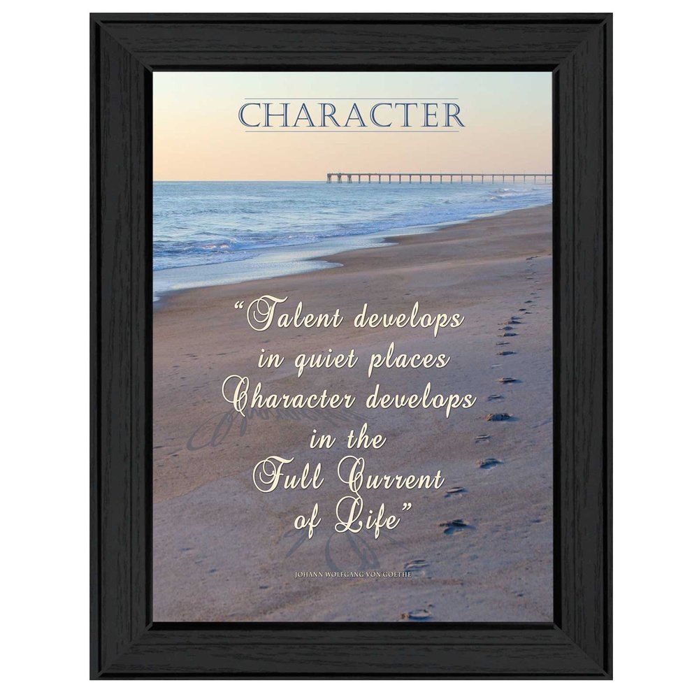 Character 1 Black Framed Print Wall Art — view 1