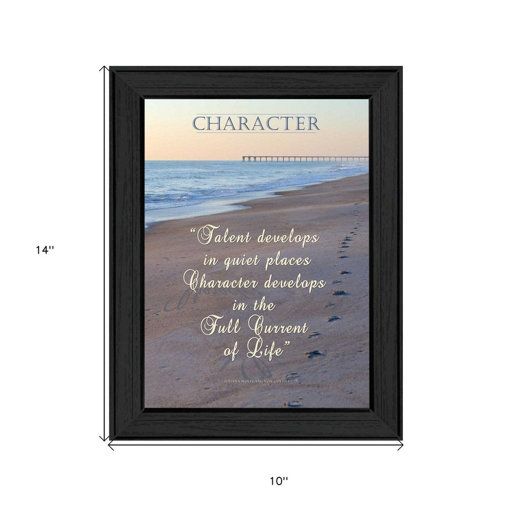 Character 1 Black Framed Print Wall Art — view 3