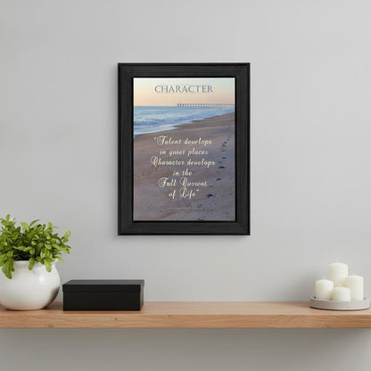 Character 1 Black Framed Print Wall Art HomeRoots