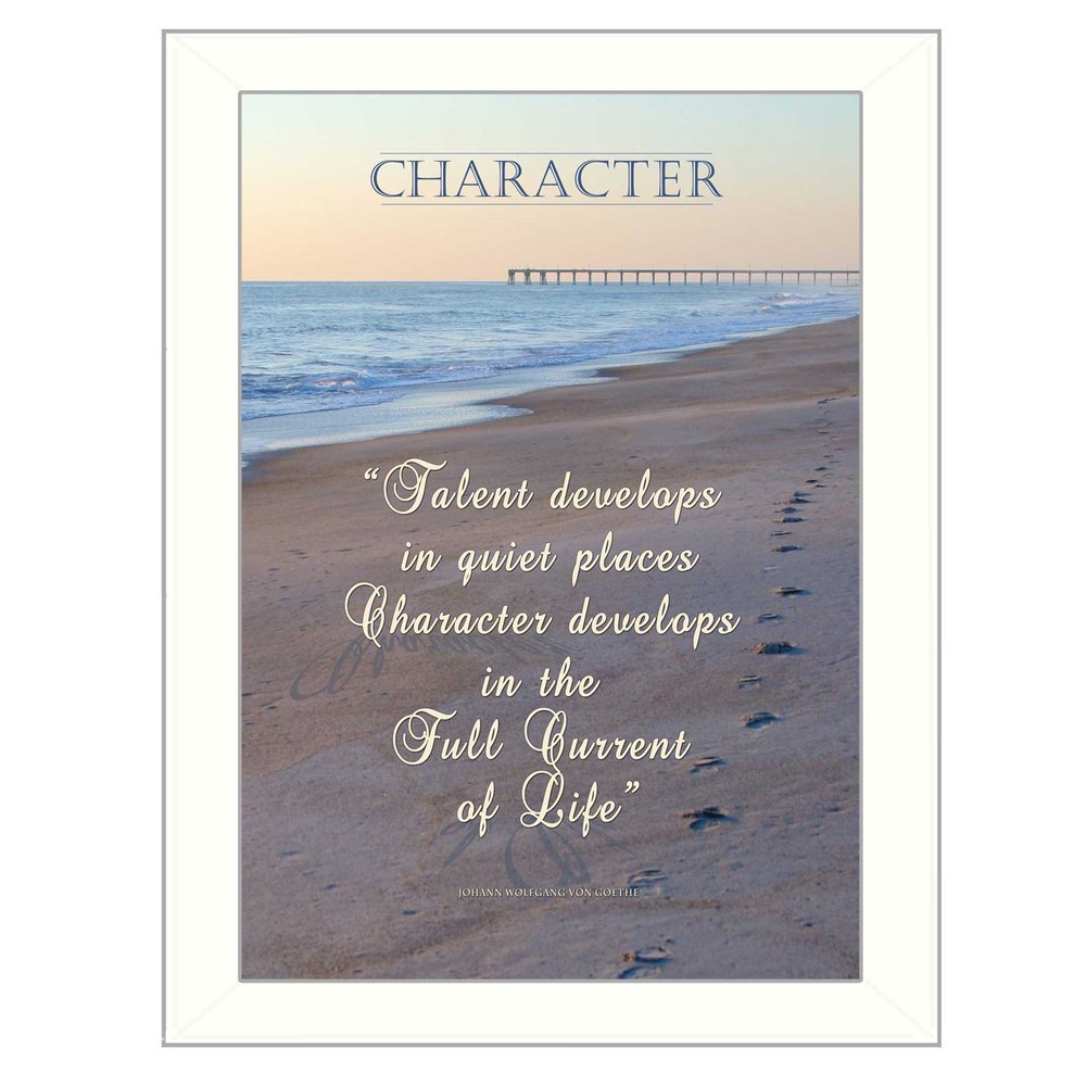 Character 2 White Framed Print Wall Art — view 1