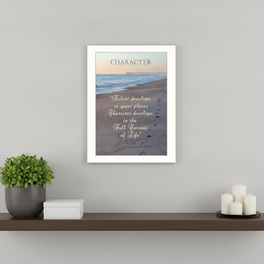Character 2 White Framed Print Wall Art HomeRoots
