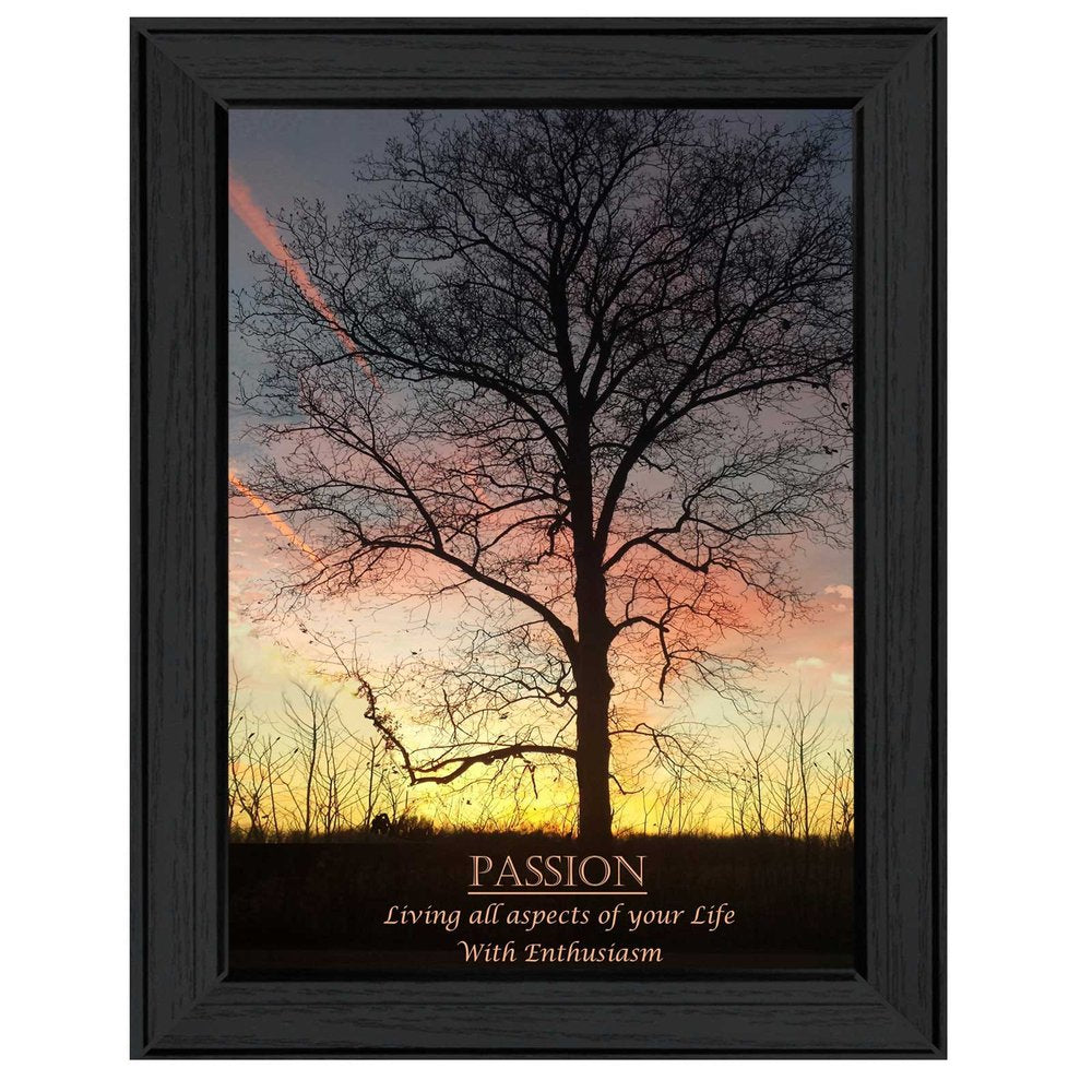 Passion 1 Black Framed Print Wall Art — view 1