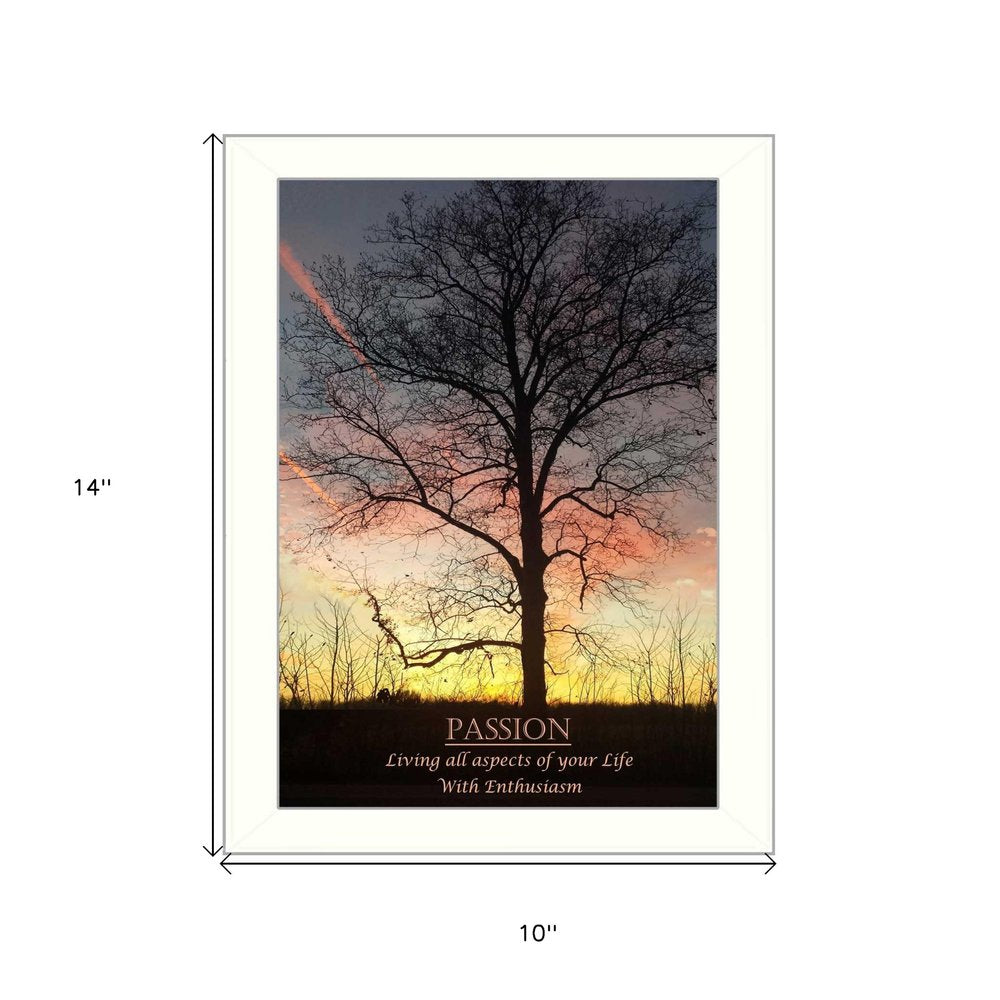 Passion 2 White Framed Print Wall Art — view 4
