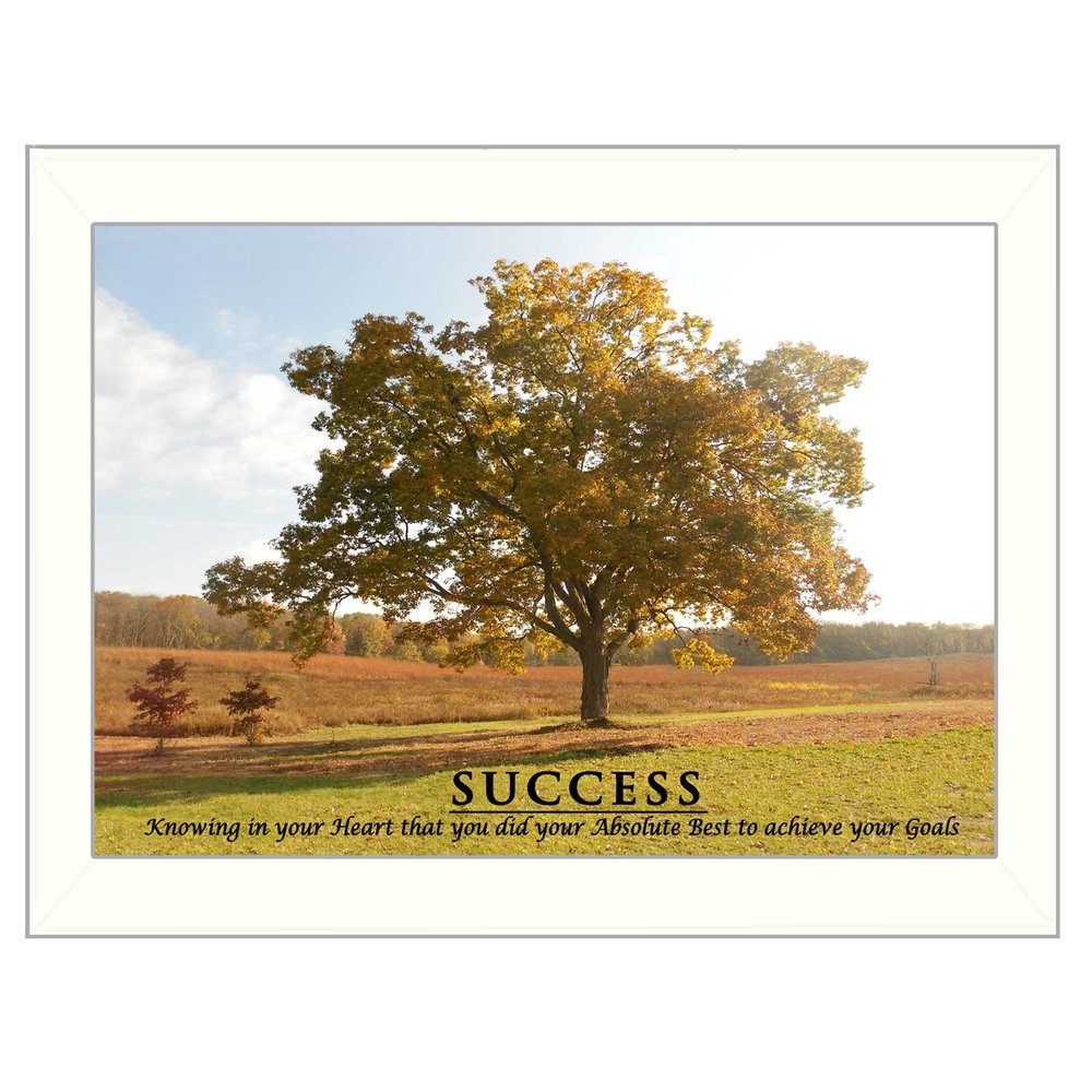 Success 2 White Framed Print Wall Art — view 1