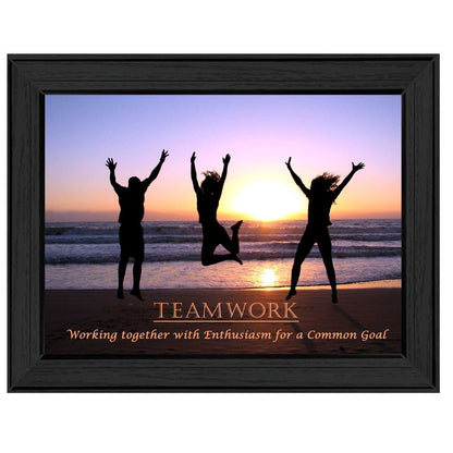 Teamwork Black Framed Print Wall Art HomeRoots