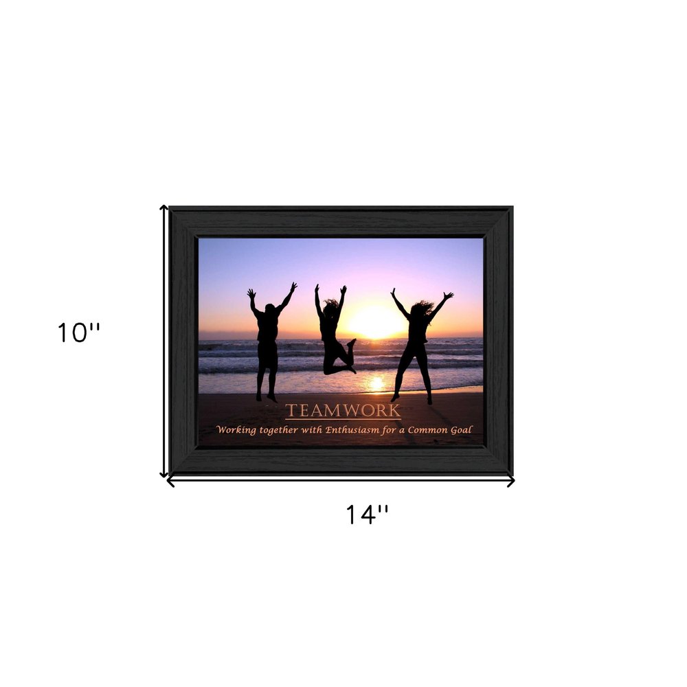 Teamwork Black Framed Print Wall Art — view 3