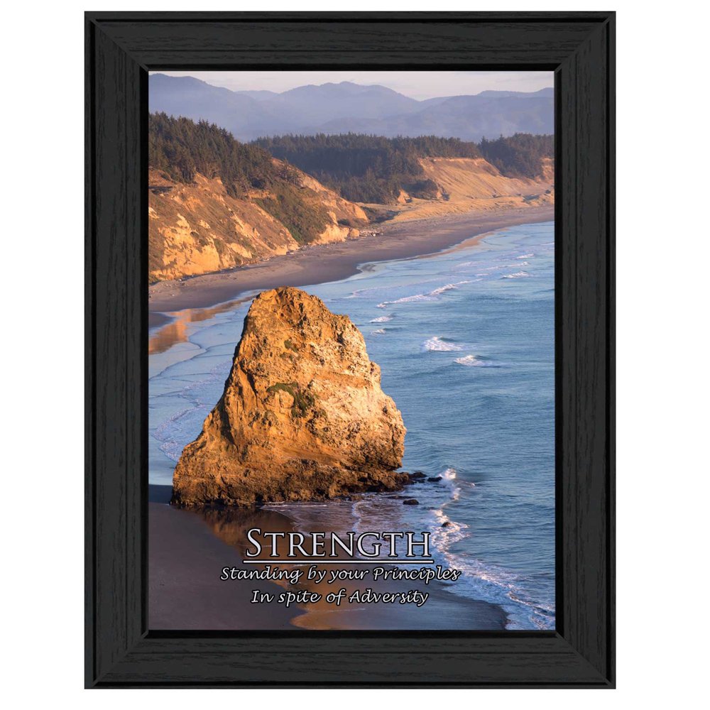 Strength 1 Black Framed Print Wall Art HomeRoots