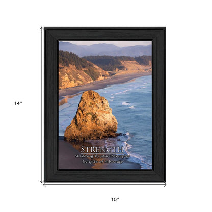 Strength 1 Black Framed Print Wall Art HomeRoots
