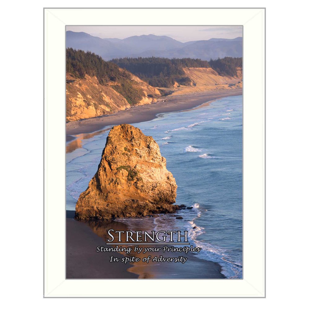 Strength 2 White Framed Print Wall Art HomeRoots