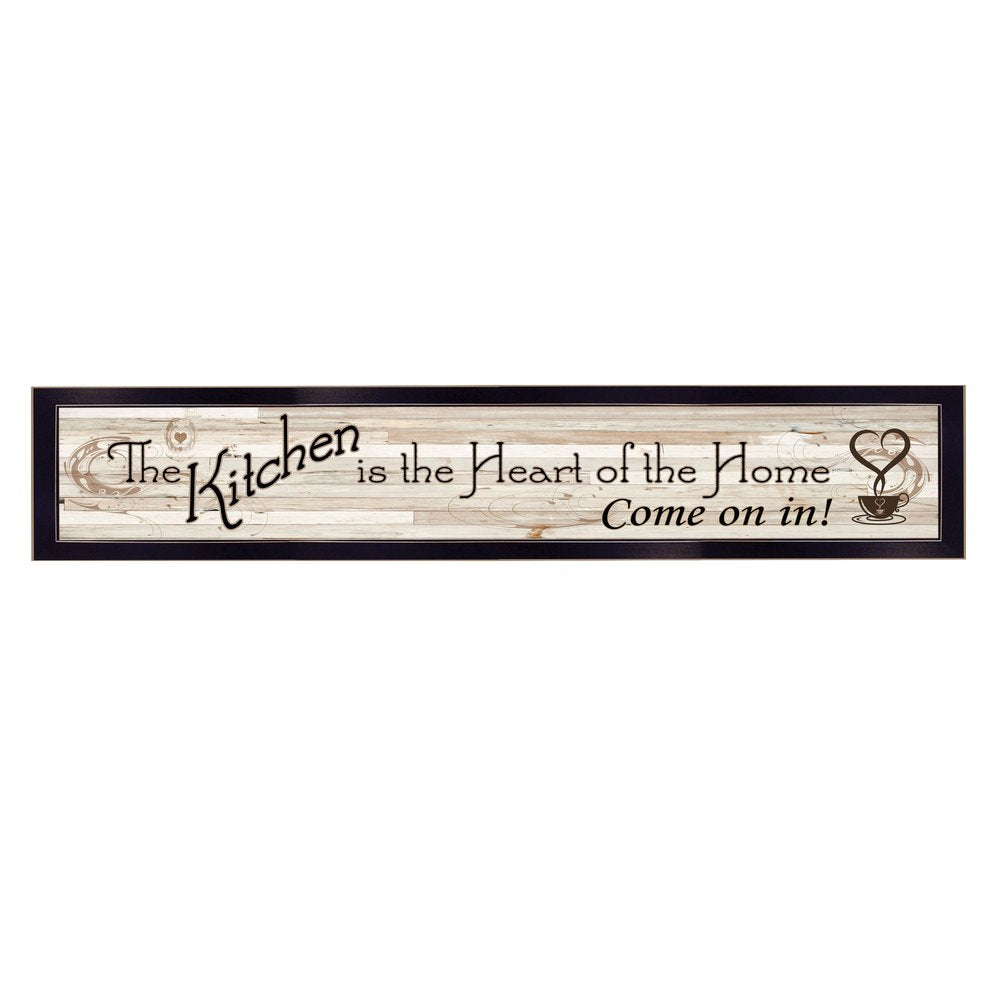 Kitchen Is The Heart of The Home 2 Black Framed Print Kitchen Wall Art — view 2