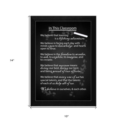 In the Classroom Black Framed Print Wall Art HomeRoots