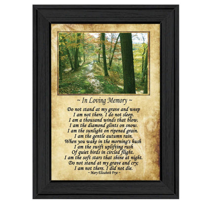 In Loving Memory 1 Black Framed Print Wall Art HomeRoots