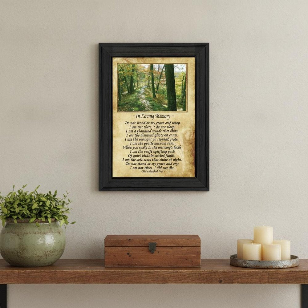 In Loving Memory 1 Black Framed Print Wall Art — view 1