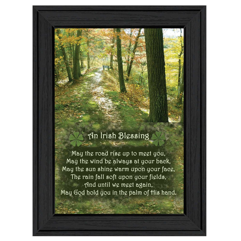 Irish Blessing Black Framed Print Wall Art — view 1