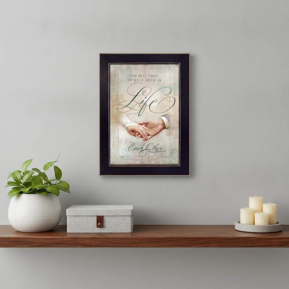 Each Other 1 Black Framed Print Wall Art — view 4