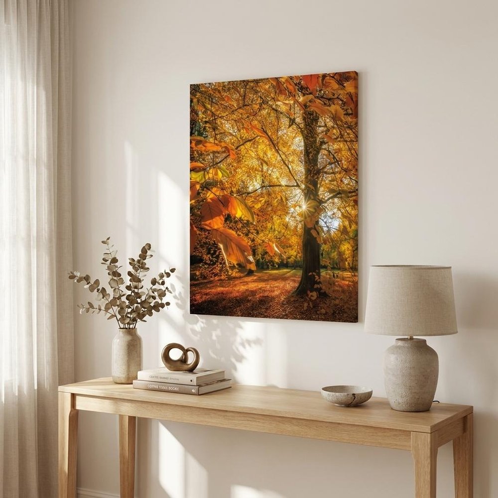 Autumn Leaves 4 Black Framed Print Wall Art HomeRoots