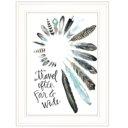 Travel Often Far and Wide 1 White Framed Print Wall Art HomeRoots