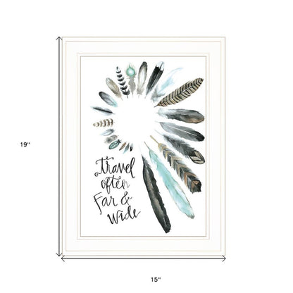 Travel Often Far and Wide 1 White Framed Print Wall Art HomeRoots