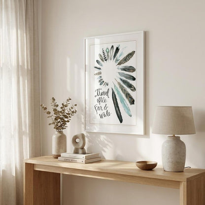 Travel Often Far and Wide 1 White Framed Print Wall Art HomeRoots